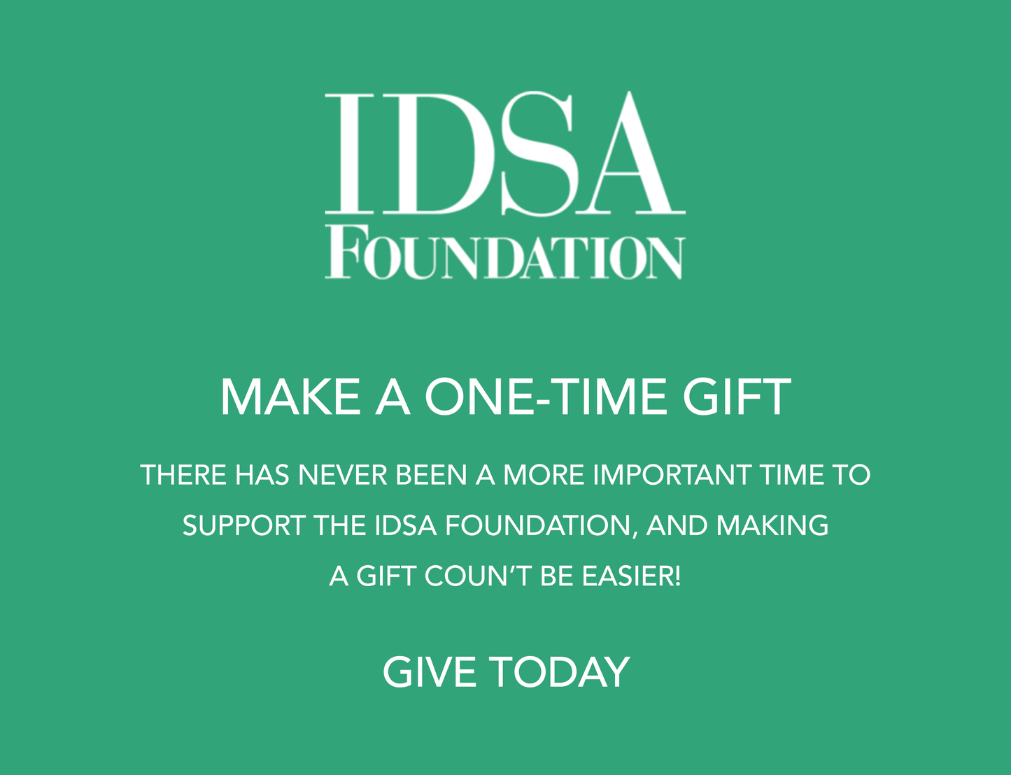 IDSA Foundation Donation