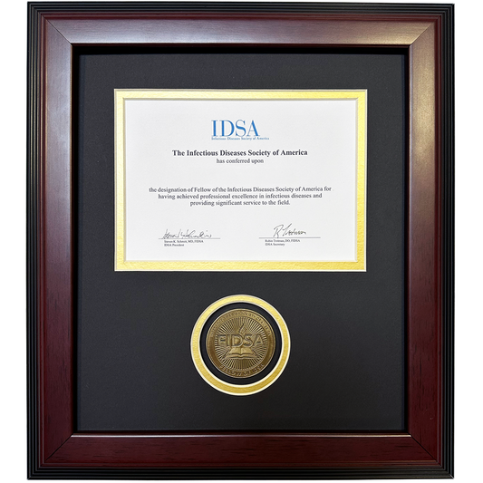 FIDSA Framed Certificate & Medallion